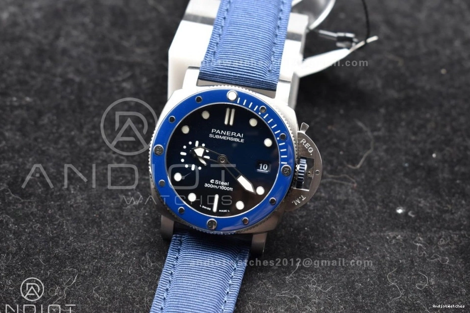 Nylon Dial Edition VSF 994 1:1 Blue Blue Best PAM1289 Strap P on Supportive 0317